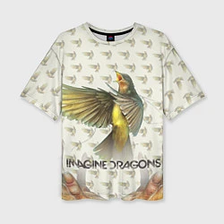 Женская футболка оверсайз Imagine Dragons: Fly