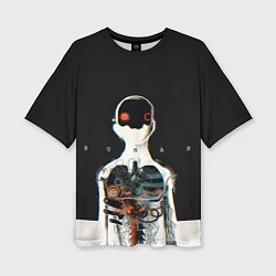 Женская футболка оверсайз Three Days Grace: Skeleton
