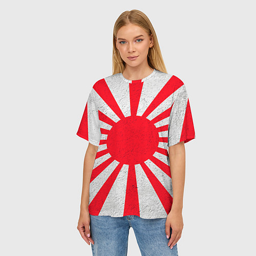 Женская футболка оверсайз Япония / 3D-принт – фото 3