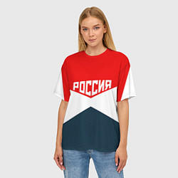 Футболка оверсайз женская Форма России, цвет: 3D-принт — фото 2