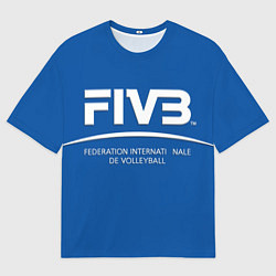 Футболка оверсайз женская Волейбол FIVB, цвет: 3D-принт