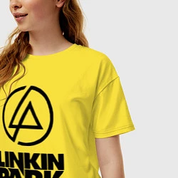 Футболка оверсайз женская Linkin Park, цвет: желтый — фото 2