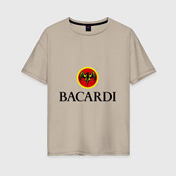 Футболка оверсайз женская Bacardi, цвет: миндальный