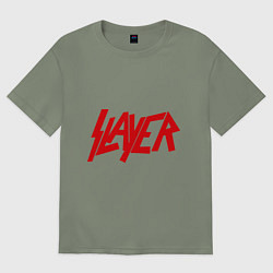 Футболка оверсайз женская Slayer, цвет: авокадо