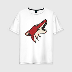 Футболка оверсайз женская Phoenix Coyotes, цвет: белый