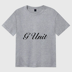 Футболка оверсайз женская G unit, цвет: меланж