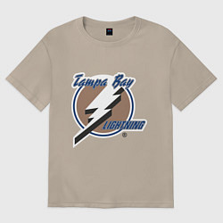 Футболка оверсайз женская Tampa Bay, цвет: миндальный