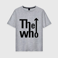 Футболка оверсайз женская The Who, цвет: меланж