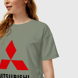Футболка оверсайз женская Mitsubishi, цвет: авокадо — фото 2