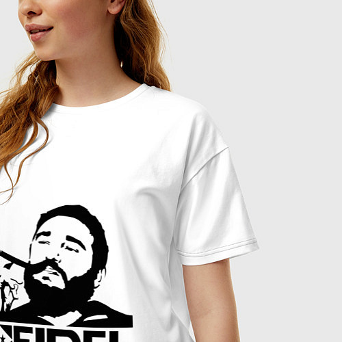 Женская футболка оверсайз FIdel / Белый – фото 3