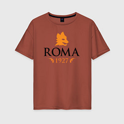 Футболка оверсайз женская AS Roma 1927, цвет: кирпичный