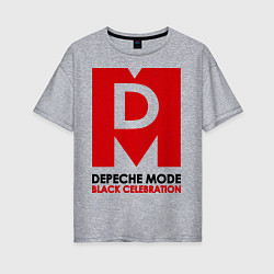 Футболка оверсайз женская Depeche Mode: Black Celebration, цвет: меланж