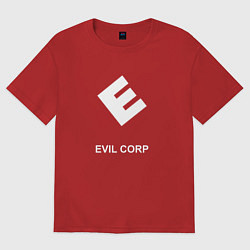 Футболка оверсайз женская Evil corporation, цвет: красный