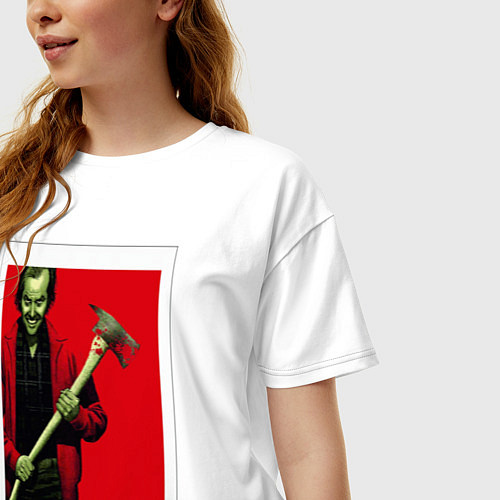 Женская футболка оверсайз The Shining / Белый – фото 3