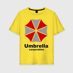 Футболка оверсайз женская Umbrella corporation, цвет: желтый