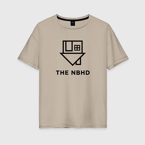 Женская футболка оверсайз The NBHD / Миндальный – фото 1