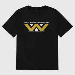 Футболка оверсайз женская Weyland-Yutani, цвет: черный
