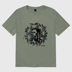 Футболка оверсайз женская Dolphin: Birds, цвет: авокадо