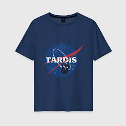 Футболка оверсайз женская Tardis NASA, цвет: тёмно-синий