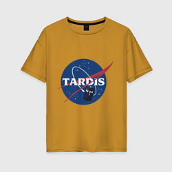 Футболка оверсайз женская Tardis NASA, цвет: горчичный