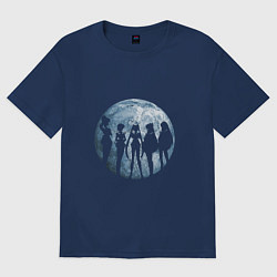 Футболка оверсайз женская Войны в матросках, цвет: тёмно-синий