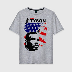 Футболка оверсайз женская Mike Tyson: USA Boxing, цвет: меланж