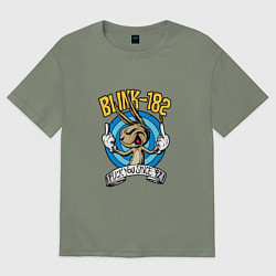 Футболка оверсайз женская Blink-182: Fuck you, цвет: авокадо