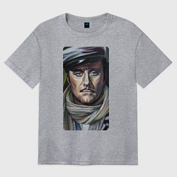 Футболка оверсайз женская Остап Бендер: портрет, цвет: меланж