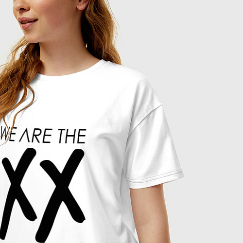 Женская футболка оверсайз We are the XX / Белый – фото 3