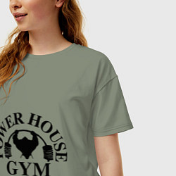Футболка оверсайз женская Power House Gym, цвет: авокадо — фото 2