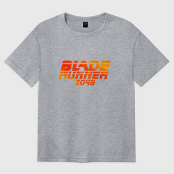 Футболка оверсайз женская Blade Runner 2049, цвет: меланж
