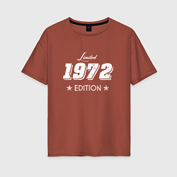 Футболка оверсайз женская Limited Edition 1972 цвета кирпичный — фото 1