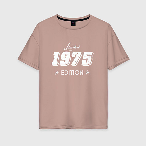 Женская футболка оверсайз Limited Edition 1975 / Пыльно-розовый – фото 1