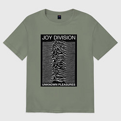 Футболка оверсайз женская Joy Division: Unknown Pleasures, цвет: авокадо