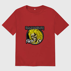 Футболка оверсайз женская Iron Maiden Killers, цвет: красный