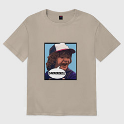 Футболка оверсайз женская Очень странные дела, цвет: миндальный