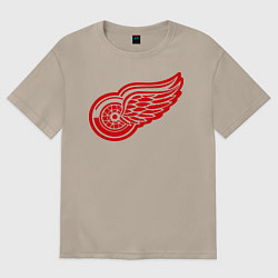 Футболка оверсайз женская Detroit Red Wings: Pavel Datsyuk, цвет: миндальный