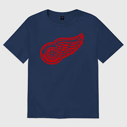 Футболка оверсайз женская Detroit Red Wings: Pavel Datsyuk, цвет: тёмно-синий