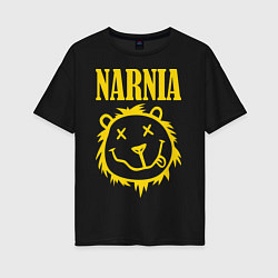 Футболка оверсайз женская Narnia, цвет: черный