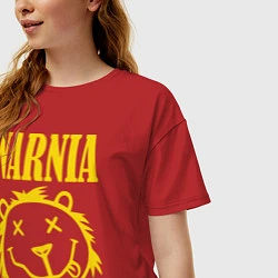 Футболка оверсайз женская Narnia, цвет: красный — фото 2