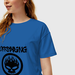 Футболка оверсайз женская The Offspring цвета синий — фото 2