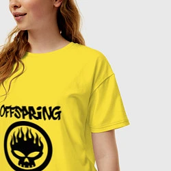 Футболка оверсайз женская The Offspring, цвет: желтый — фото 2