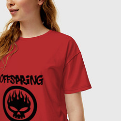 Футболка оверсайз женская The Offspring, цвет: красный — фото 2
