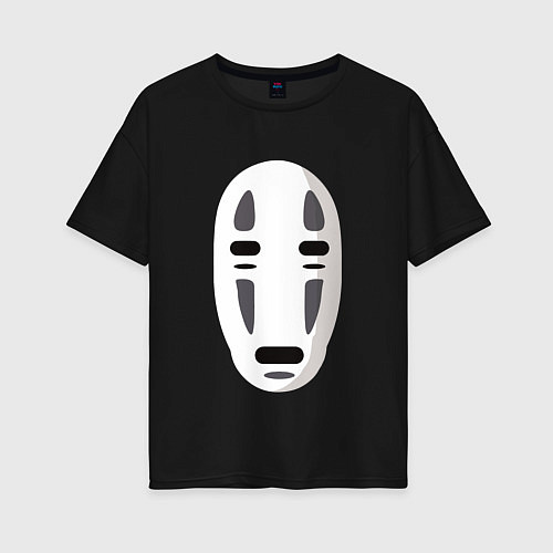 Женская футболка оверсайз Безликий Бог Каонаси / Черный – фото 1