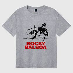 Футболка оверсайз женская Rocky Balboa, цвет: меланж