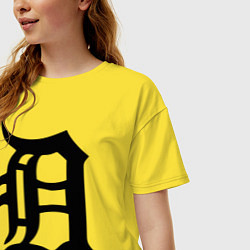 Футболка оверсайз женская Detroit Tigers, цвет: желтый — фото 2