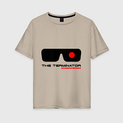 Футболка оверсайз женская The Terminator, цвет: миндальный