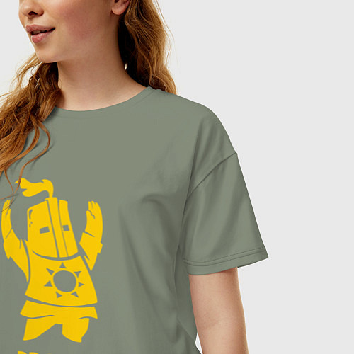 Женская футболка оверсайз Praise the Sun / Авокадо – фото 3