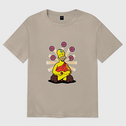 Футболка оверсайз женская Homer Relax, цвет: миндальный