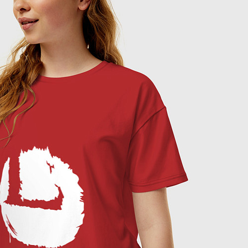 Женская футболка оверсайз Мы - это Louna / Красный – фото 3